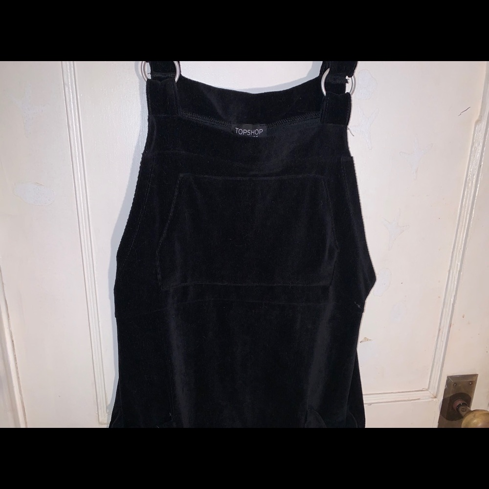Black Corduroy Jumper Dress